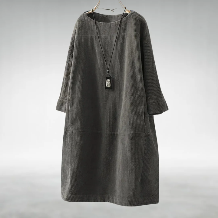 Maura | Relaxed Round-Neck Pocket Dress