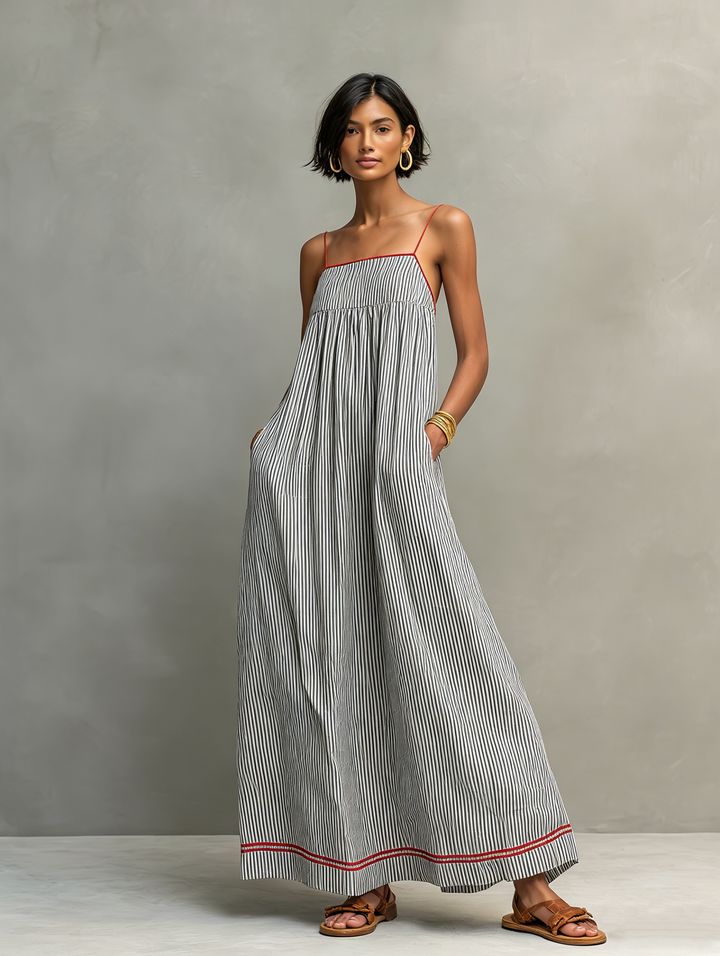 Hannah | Striped Maxi Dress for Women