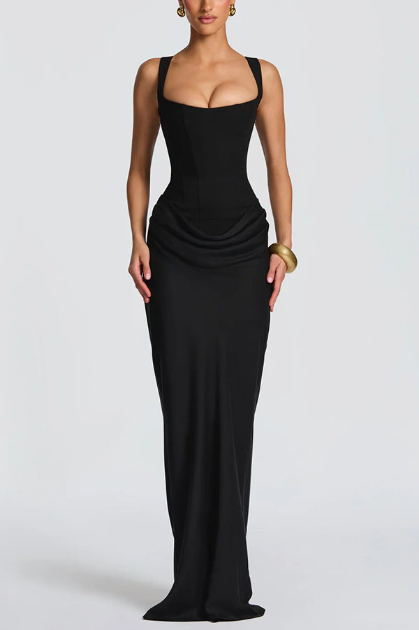 Denise | Square-Neck Maxi Dress