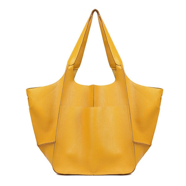 Bennett and Lowe Ruth pebble leather tote bag with adjustable strap, showcasing its textured leather surface and spacious design.