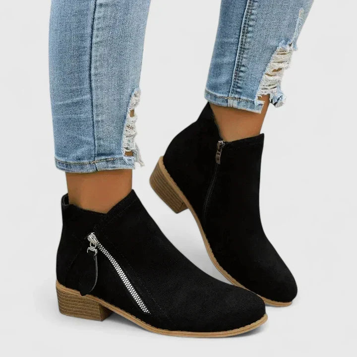 Orthopedic boots for women by Bennett and Lowe, featuring supportive design and comfortable fit, shown in a neutral color.