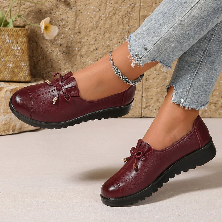 Bettina | Bow Fringe Slip-On Loafer