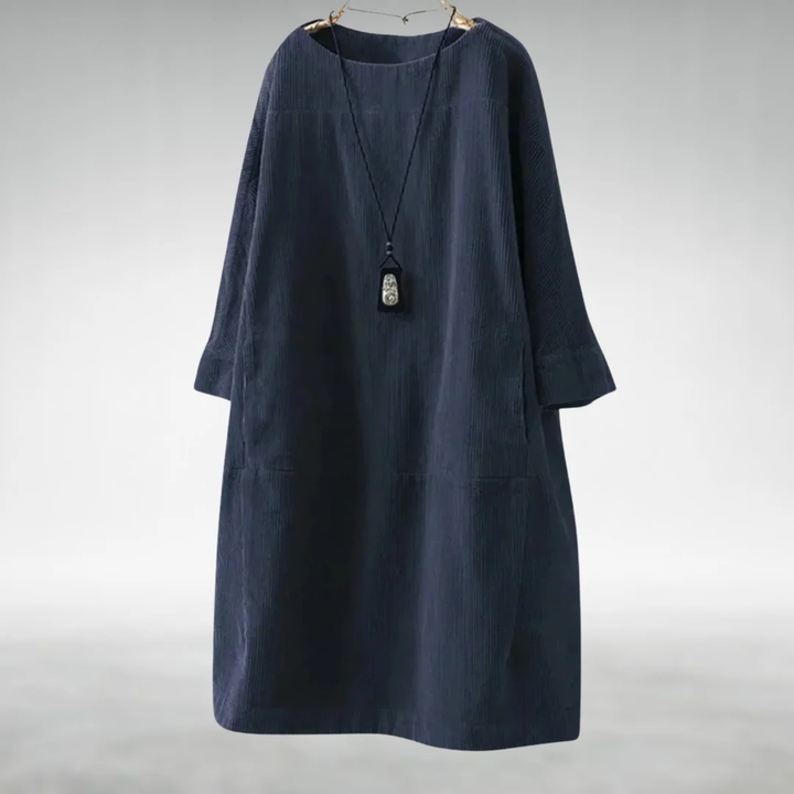 Maura | Relaxed Round-Neck Pocket Dress