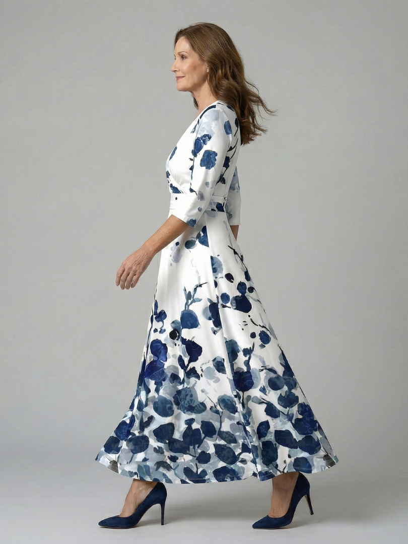 Taylor | Floral Wrap Maxi Dress for Women