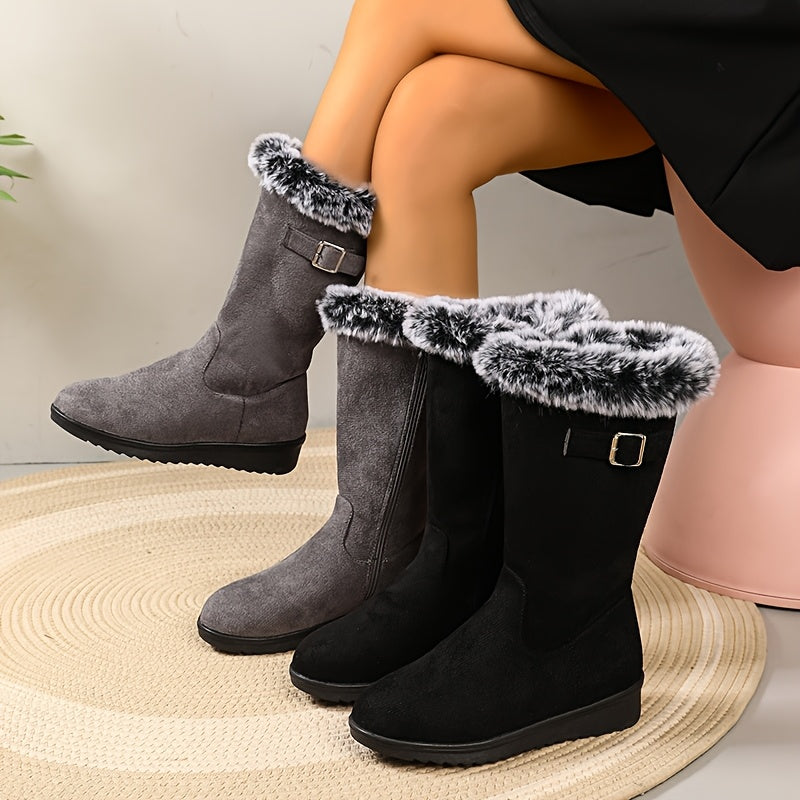 Paula | Plush Trim Winter Boots