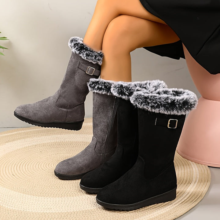 Paula | Plush Trim Winter Boots