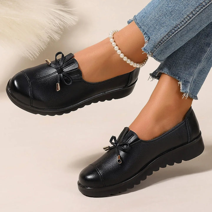 Bettina | Bow Fringe Slip-On Loafer
