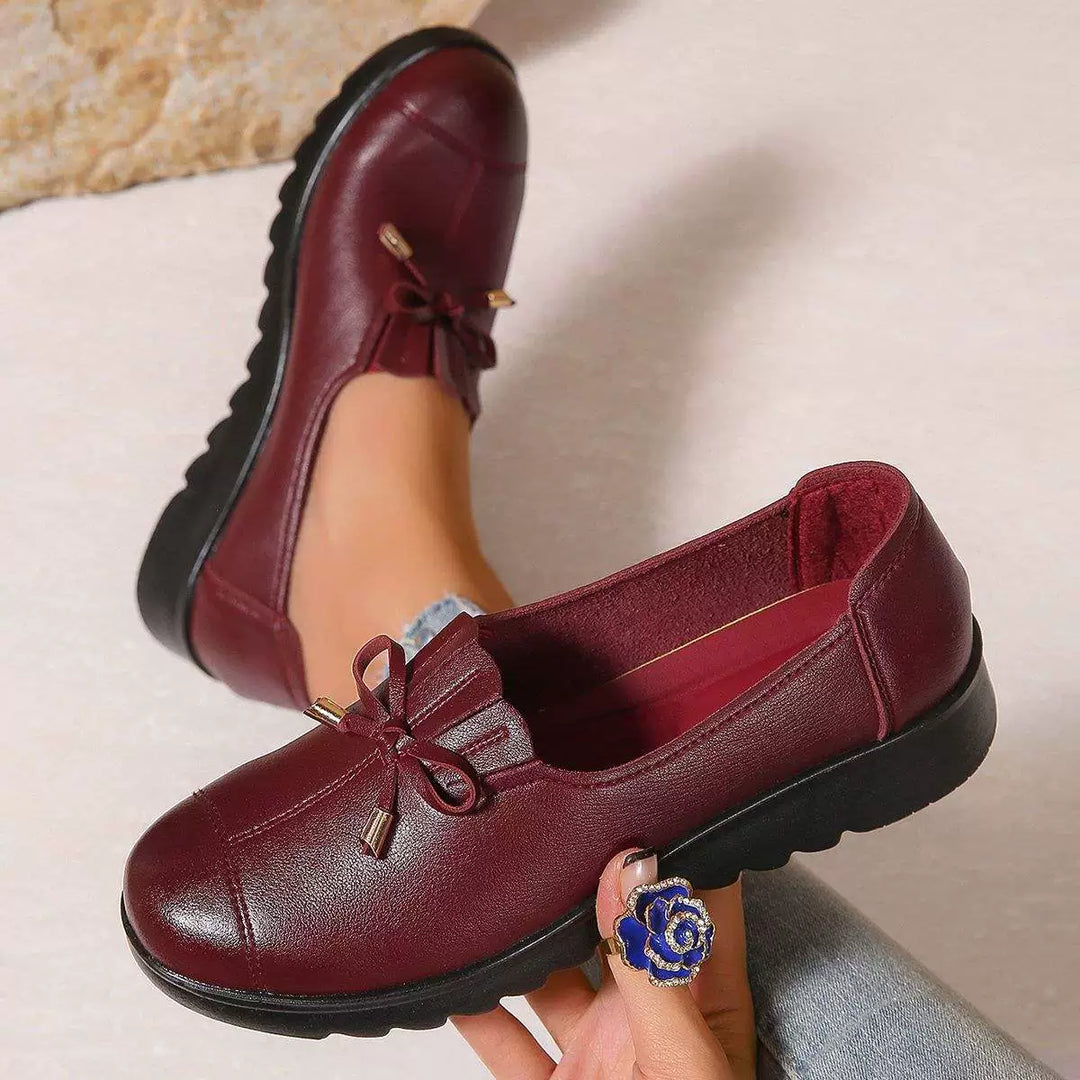 Bettina | Bow Fringe Slip-On Loafer