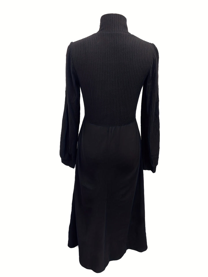 Noel | Button-Front A-Line Midi Dress with Pockets for Women