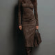 Felicity | Long-Sleeve Midi Dress