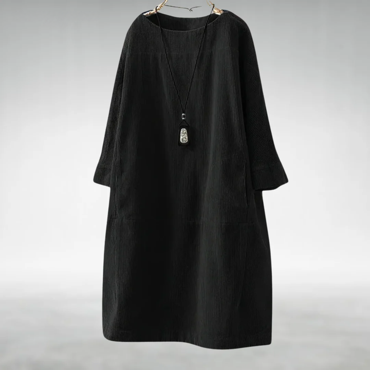 Maura | Relaxed Round-Neck Pocket Dress