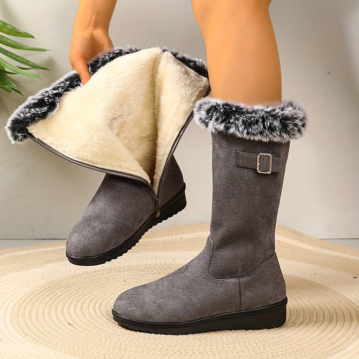 Paula | Plush Trim Winter Boots