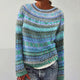 Melissa | Ocean Multi Fair Isle Patterned Sweater