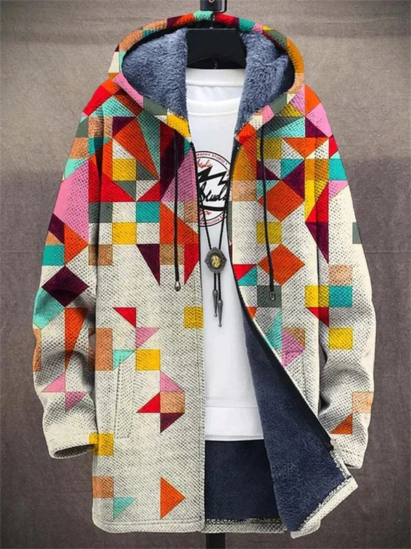 Dorothy | Geometric Longline Cardigan