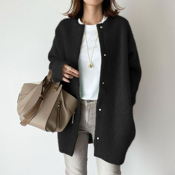 Noemi | Relaxed Long-Sleeve Knit Cardigan for Women
