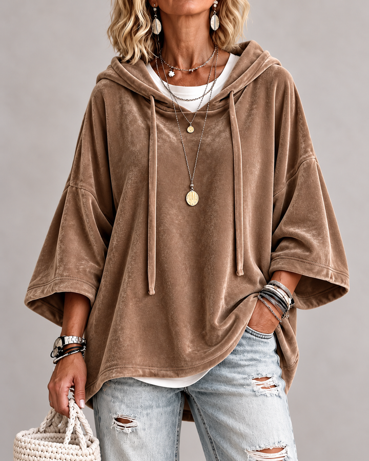 Luana | Oversized Poncho Hoodie