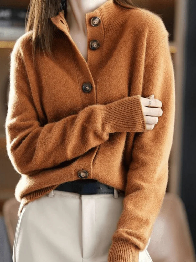 Felicity | Button Front Collared Cardigan
