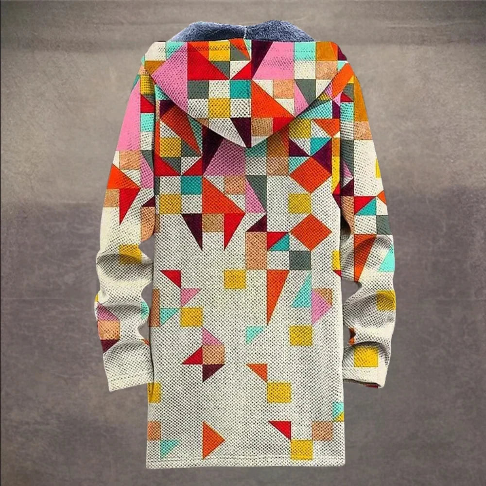Dorothy | Geometric Longline Cardigan