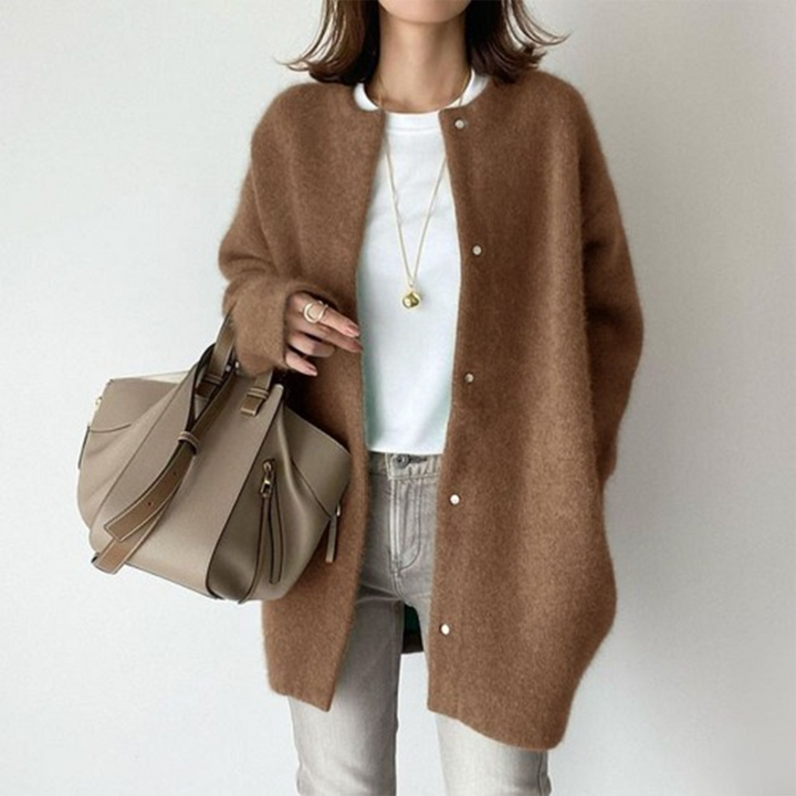 Noemi | Relaxed Long-Sleeve Knit Cardigan for Women