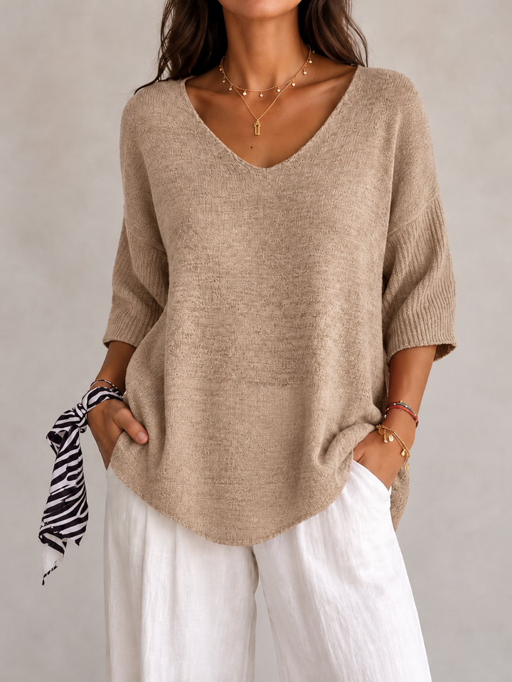 Noelia | Casual Lightweight V-Neck Sweater