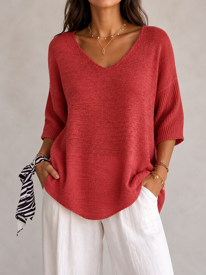 Noelia | Casual Lightweight V-Neck Sweater