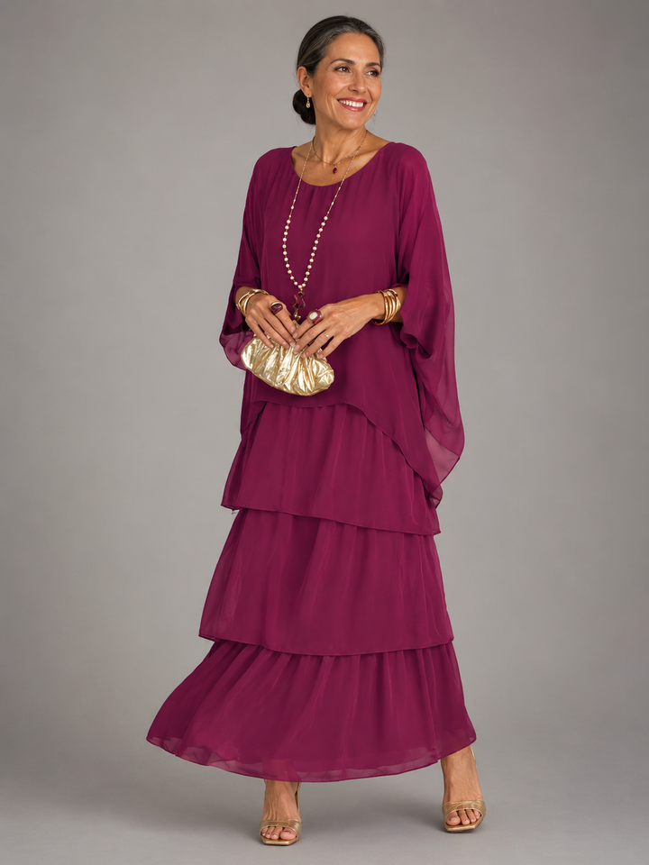 Elegant flowing maxi dress by Bennett and Lowe, Lara™ femme dress with soft fabric and stylish design, perfect for formal occasions.