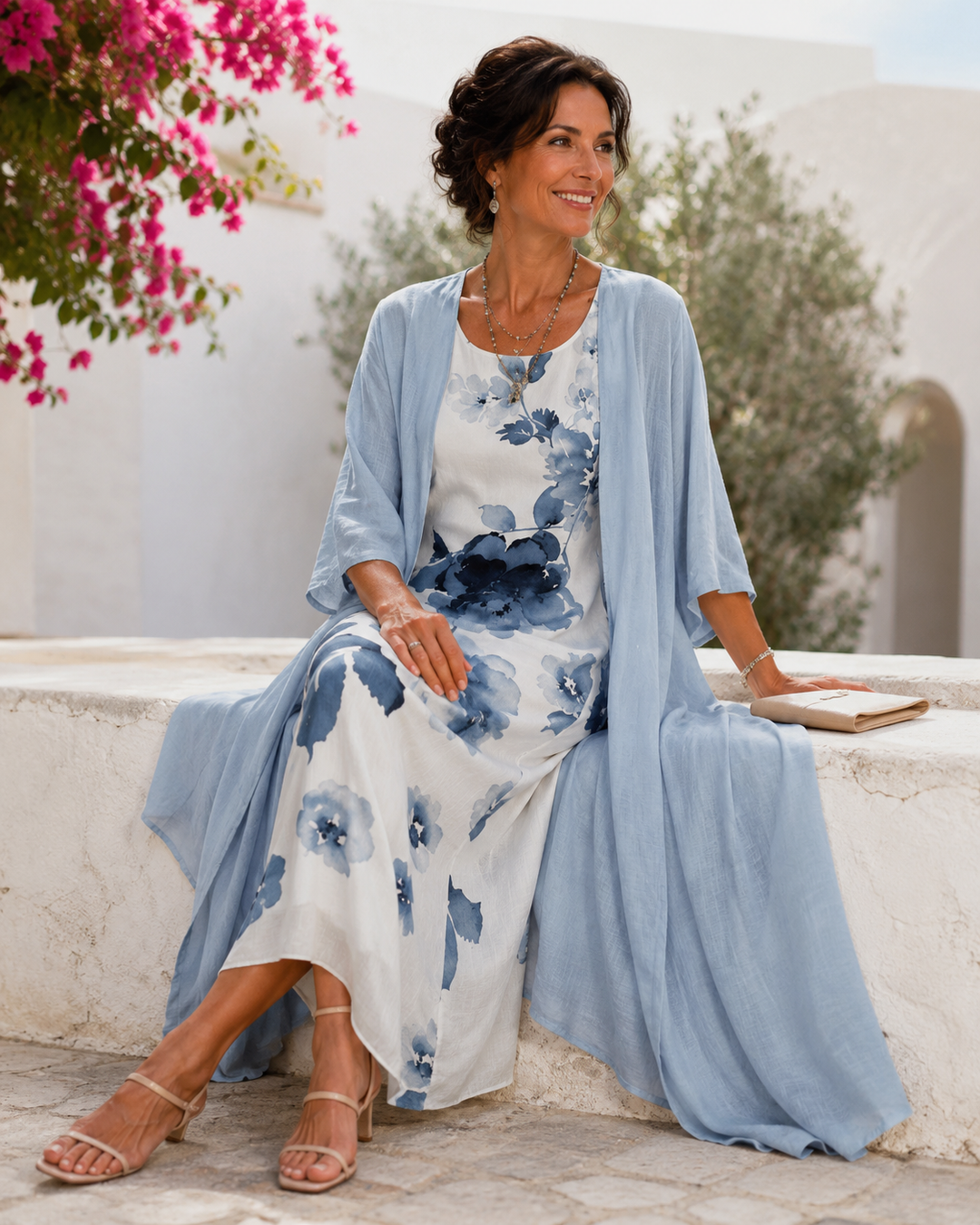 Sophia | Floral Layered Dress Set