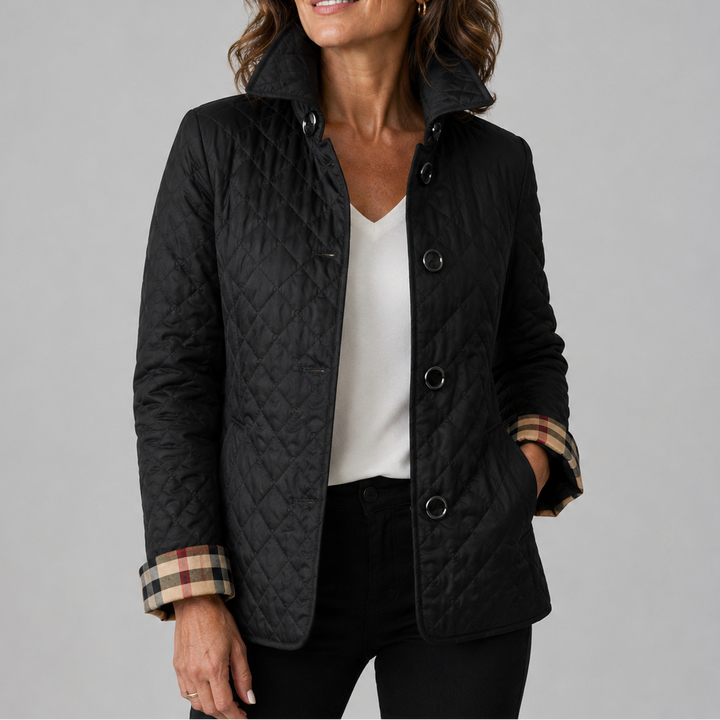 Lightweight quilted jacket from Bennett and Lowe, Georgia style, featuring a stylish design perfect for layering and casual wear.