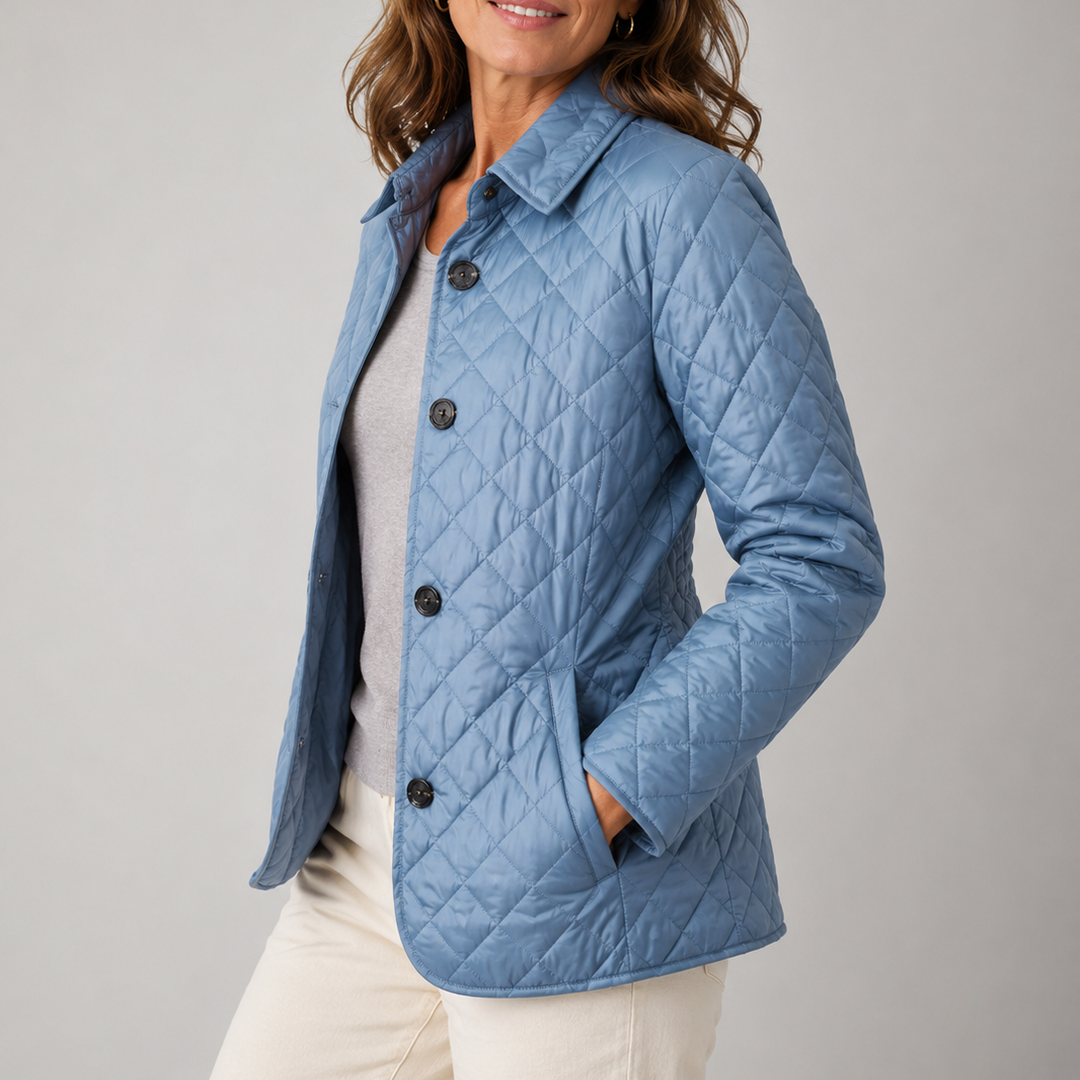 Lightweight quilted jacket from Bennett and Lowe's Georgia collection, featuring a stylish design ideal for casual wear.