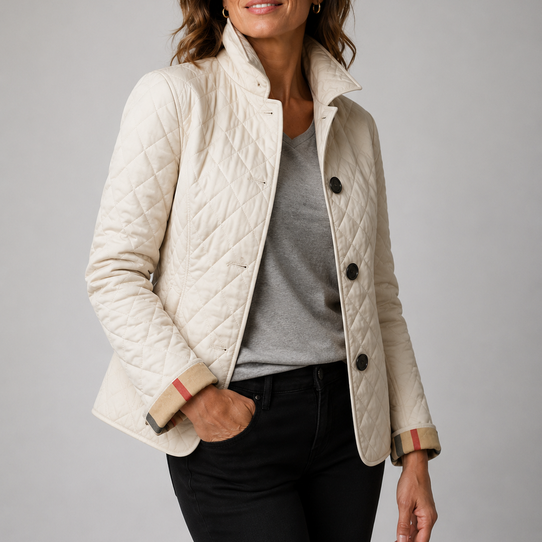 Lightweight quilted jacket from Bennett and Lowe's Georgia collection, shown in a stylish, padded design ideal for cool weather.