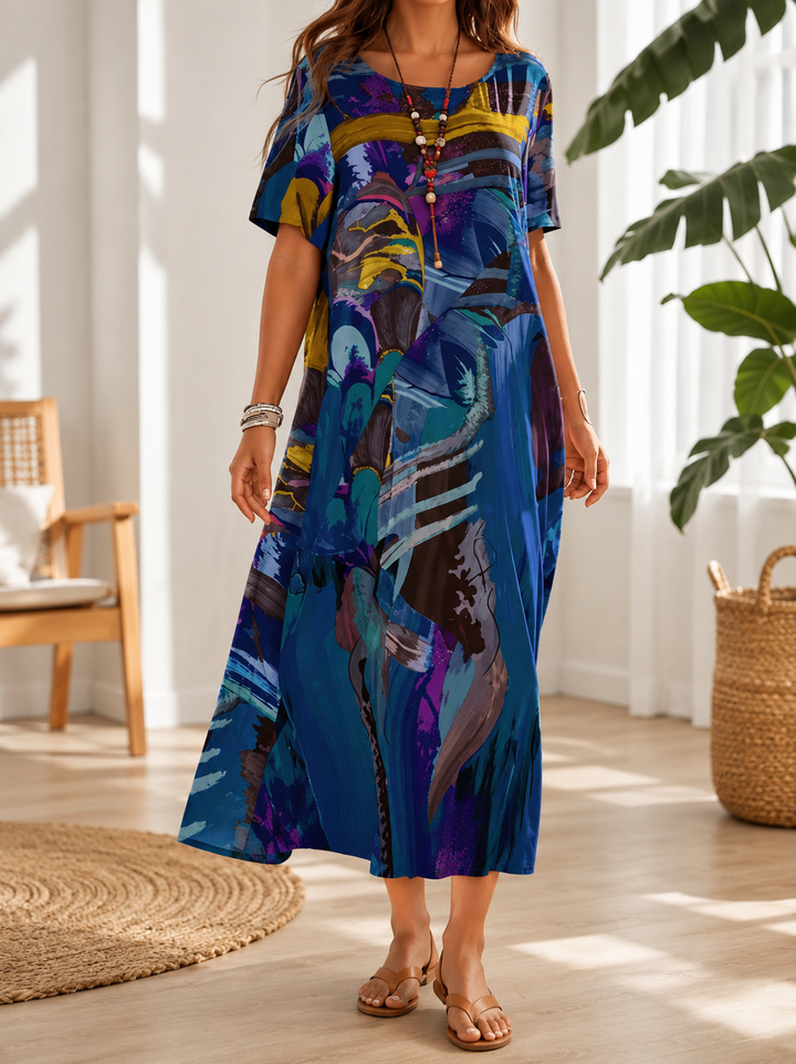 Nicole | Chiffon Midi Dress for Women