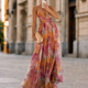 Giselle | Floral Crisscross Maxi Dress