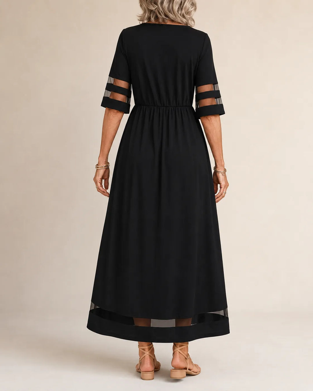 Olivia Newyork Country Muse Aubrey Tummy-Smoothing A-Line Midi Dress, shown in a stylish A-line silhouette with a smooth fit.