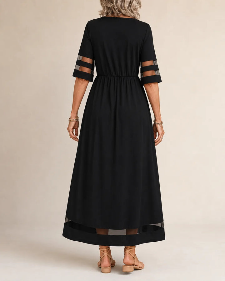 Olivia Newyork Country Muse Aubrey Tummy-Smoothing A-Line Midi Dress, shown in a stylish A-line silhouette with a smooth fit.