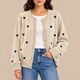 Harriet | Heart-Pattern Button Cardigan