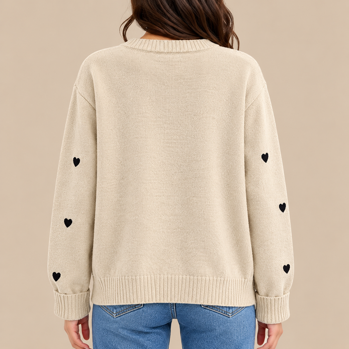 Harriet | Heart-Pattern Button Cardigan