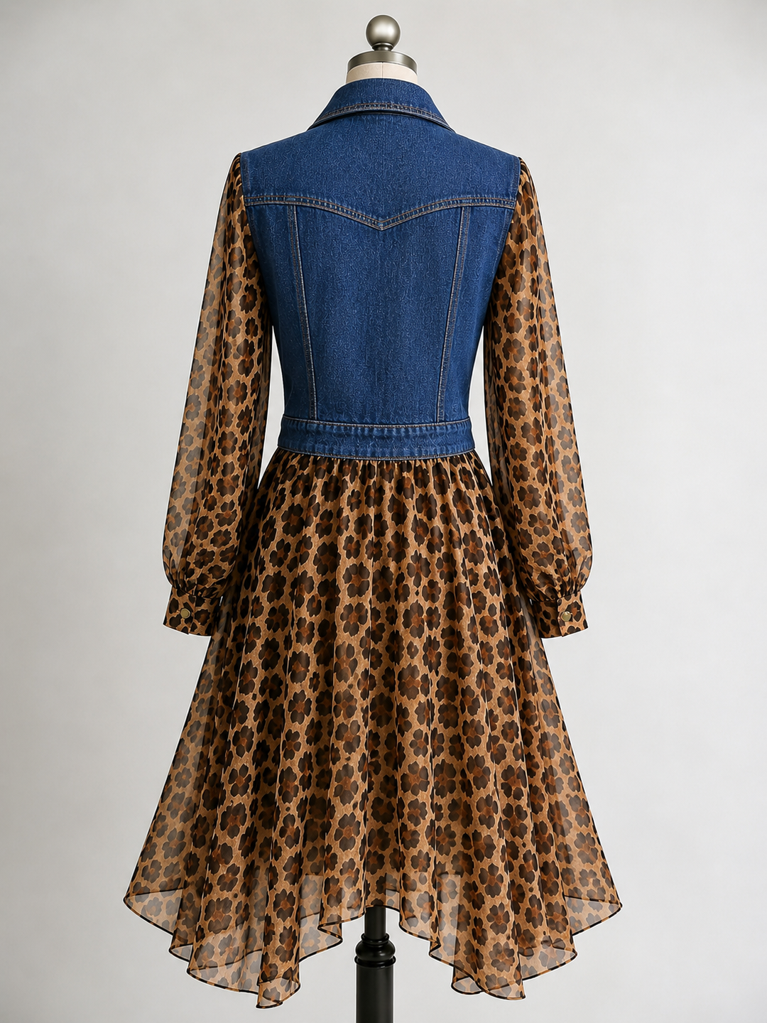 Brianna | Leopard-Print Midi Dress