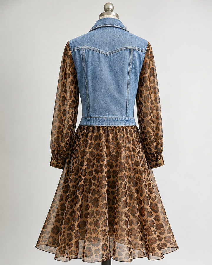 Brianna | Leopard-Print Midi Dress