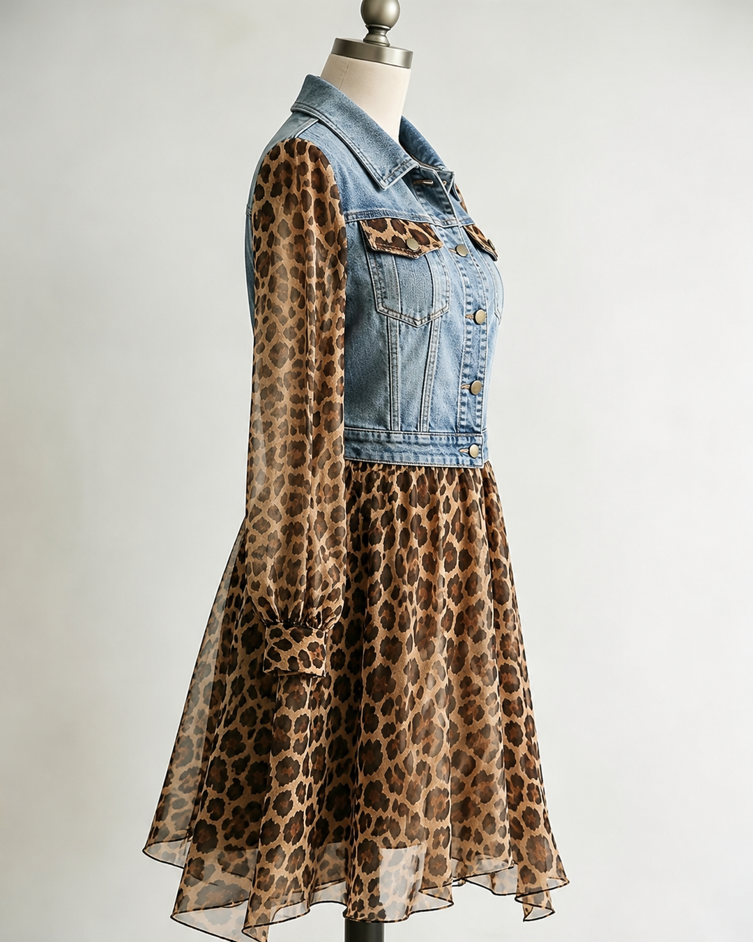 Brianna | Leopard-Print Midi Dress