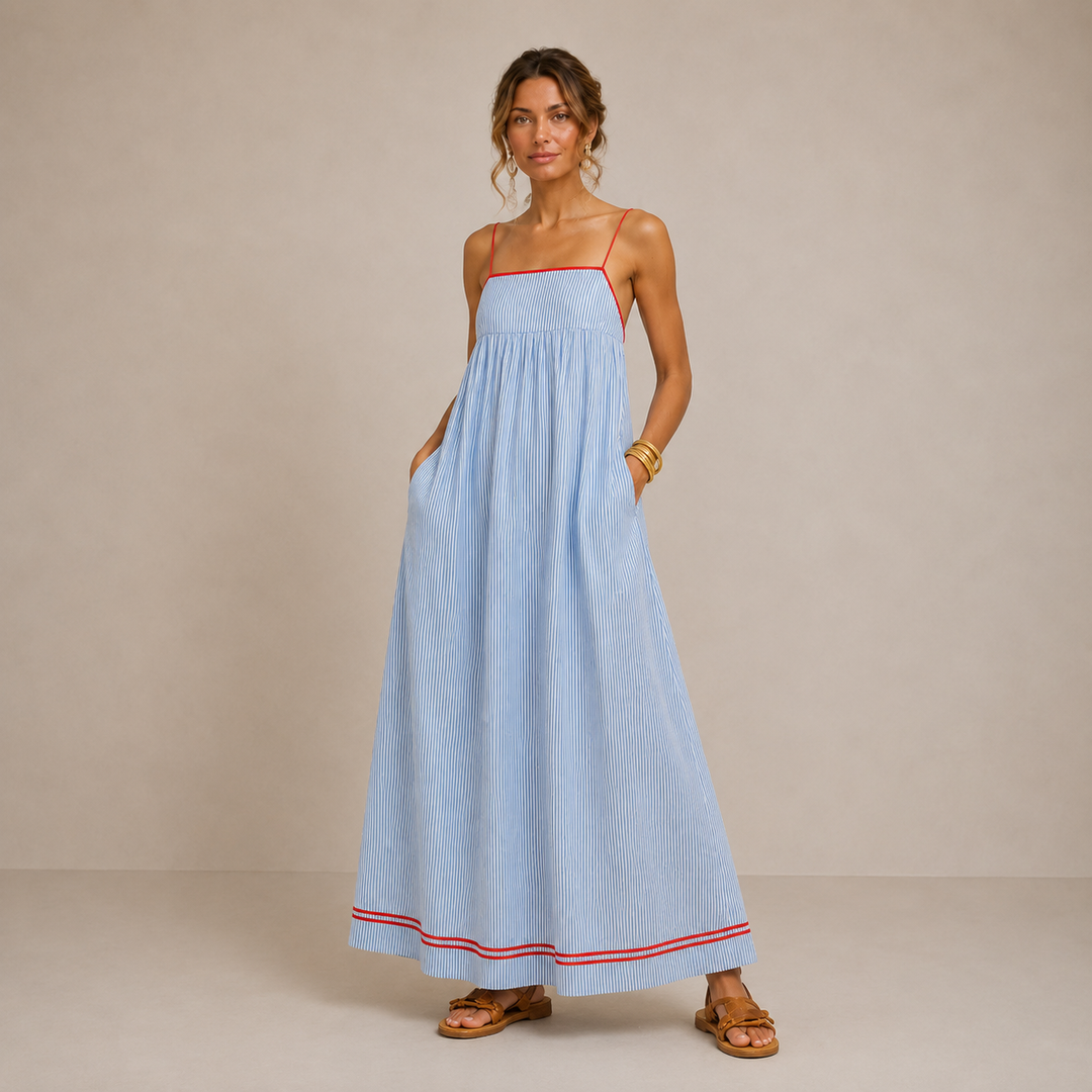 Hannah | Striped Maxi Dress for Women
