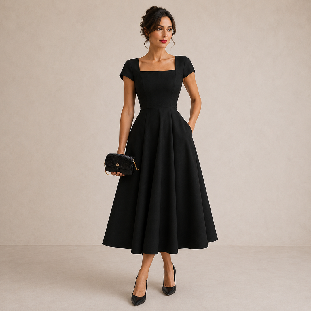 Kimberly | Floral Print Midi Dress for Women