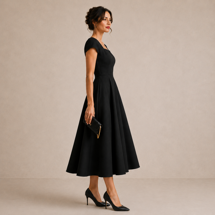 Kimberly | Floral Print Midi Dress for Women