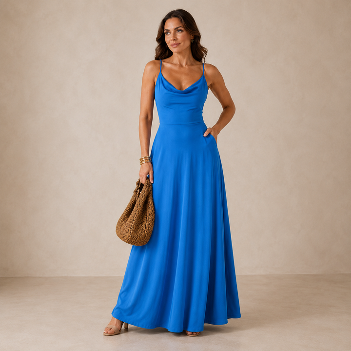 Alexis | Cowl-Neck Maxi Dress for Women