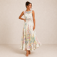 Courtney | Lace Trim Midi Dress for Women