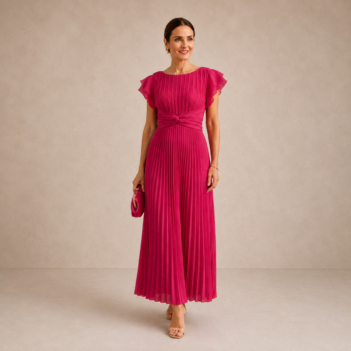 Jenna | Tie-Front Midi Dress for Women