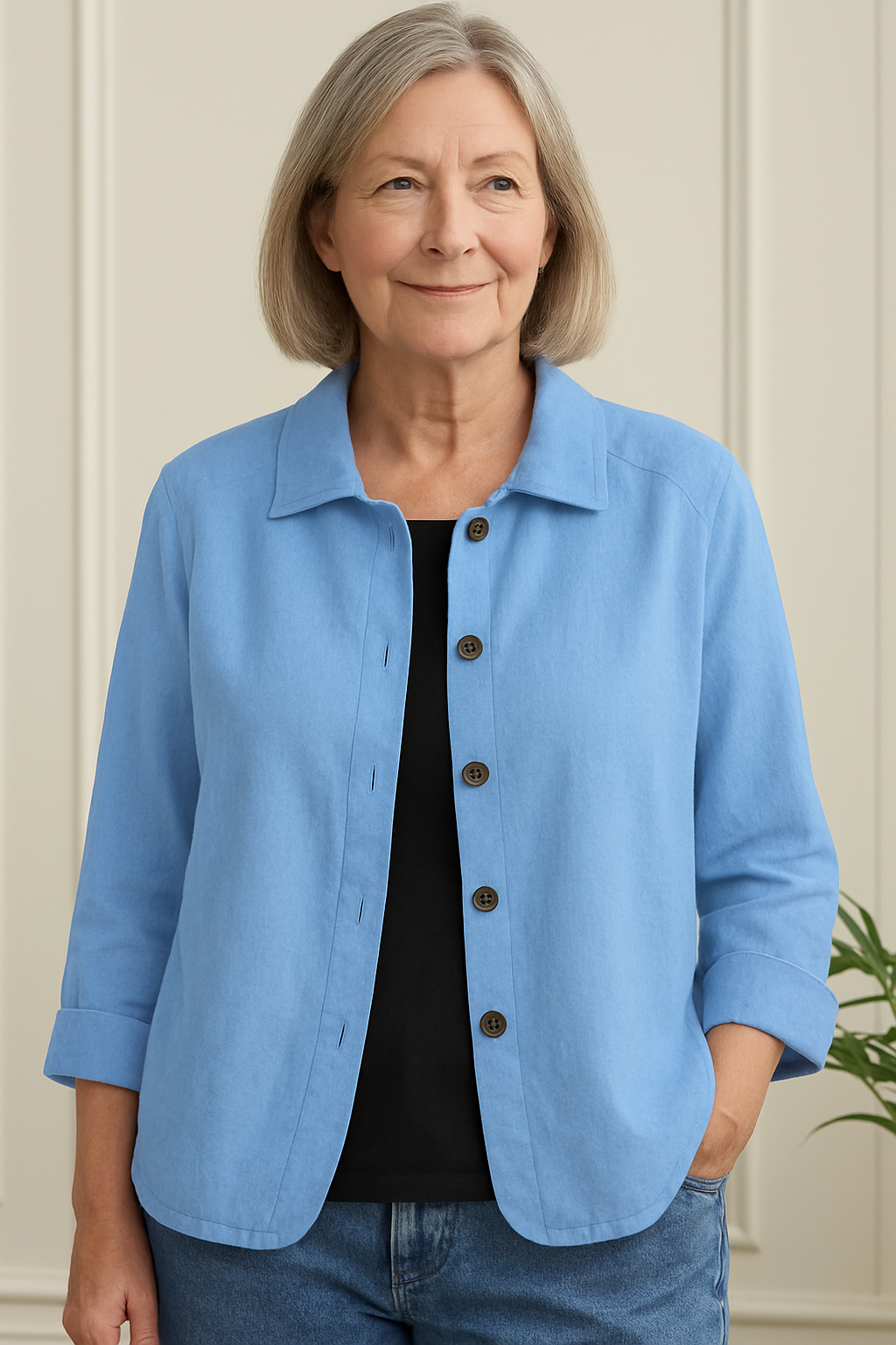 Marilla | Lightweight Button-Front Shirt Cardigan for Women