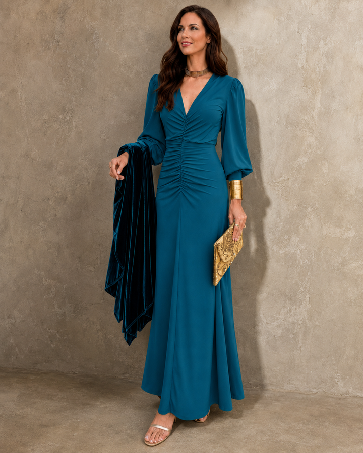 Karena Bennett and Lowe women's shoulder cut-out midi dress, stylish and elegant with fitted silhouette and modern design.