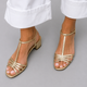 Allegra | Golden Sandals Everyday Elegance