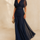 Seraphine | Ruched Flutter Midi