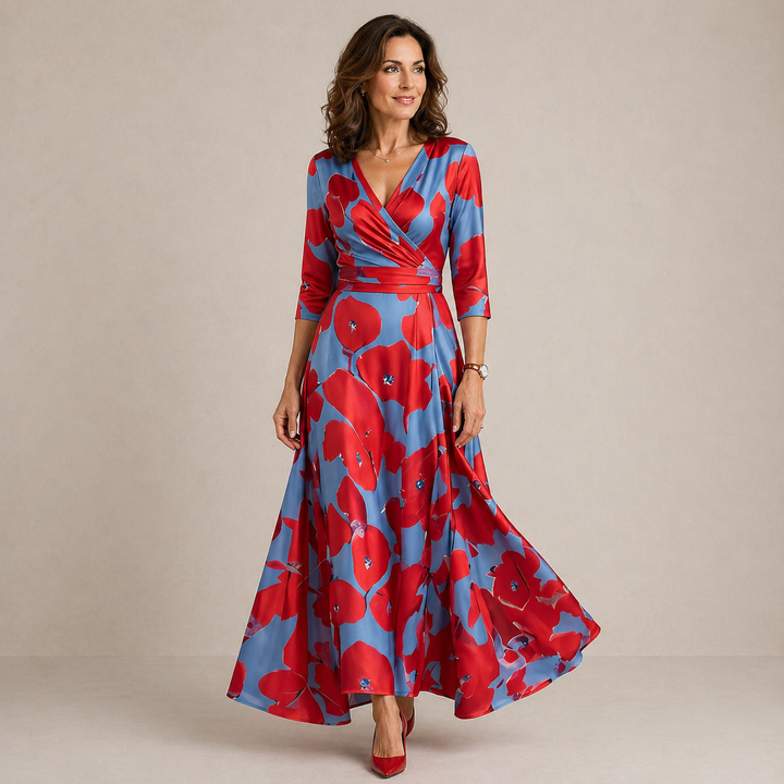 Taylor | Floral Wrap Maxi Dress for Women